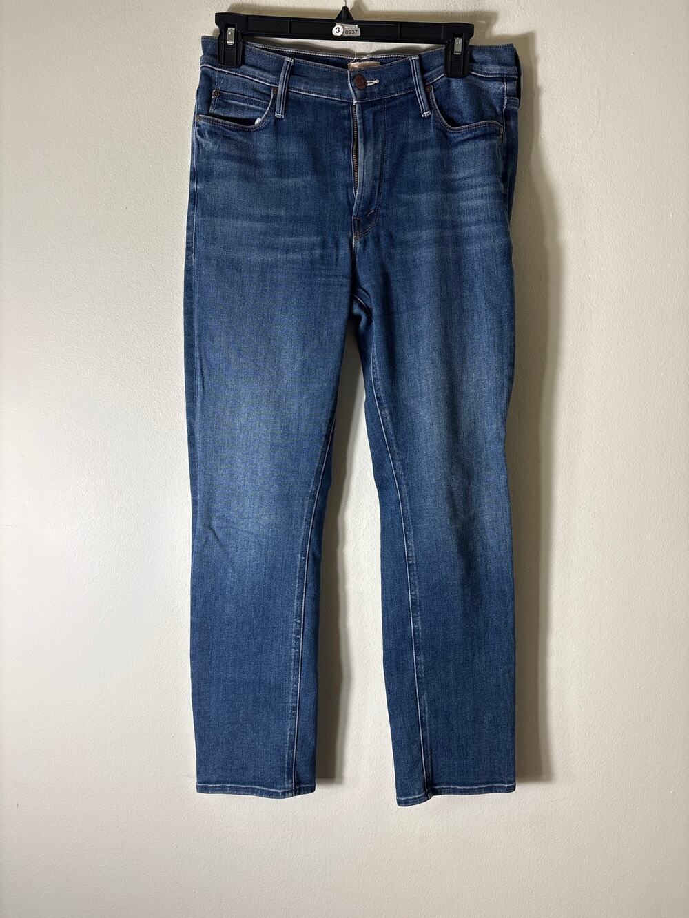 Mother Medium Wash The Mid Rise Dazzler Ankle Blue Jean Sz 28